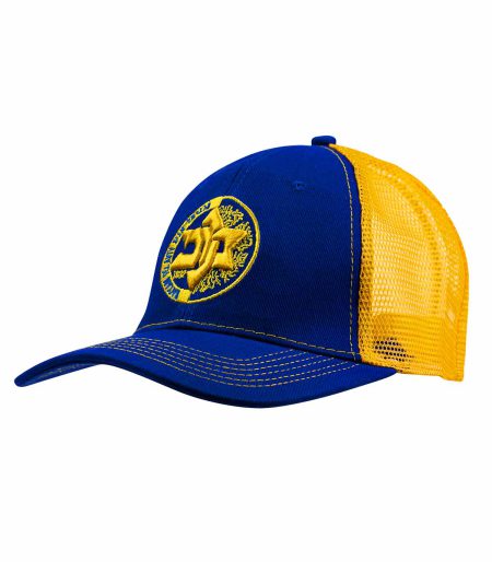 Maccabi Blue Mesh Trucker Cap
