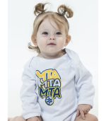 בגד גוף לתינוקות צהוב שרוול קצר MTA קוביות 2024-25