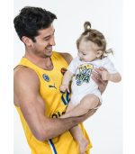 בגד גוף לתינוקות צהוב שרוול קצר MTA קוביות 2024-25