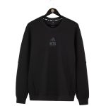 סווטשירט ללא כובע כותנה ADIDAS שחור בוגרים 2025-26