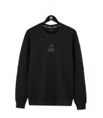 סווטשירט ללא כובע כותנה ADIDAS שחור בוגרים 2025-26