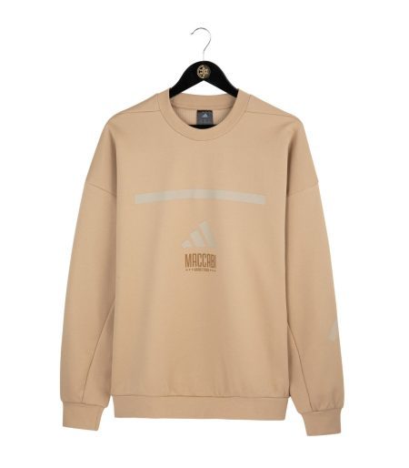 סווטשירט ללא כובע ADIDAS Z.N.E בז'-סנד בוגרים 2025-26