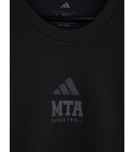 סווטשירט ללא כובע כותנה ADIDAS שחור בוגרים 2025-26