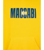 קפוצ'ון MACCABI לוגו רטרו צהוב בוגרים