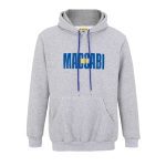 קפוצ'ון MACCABI לוגו רטרו אפור בוגרים