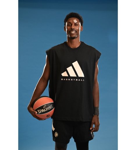 גופייה אופנתי-כדורסל ADIDAS BASKETBALL שחור בוגרים 2025-26