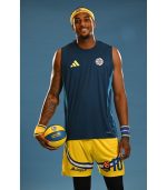 גופיית אימון ADIDAS כחול צהוב בוגרים 2025-26