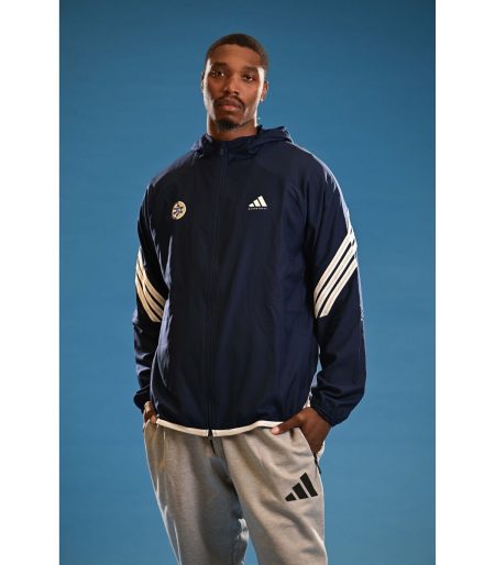 ג'קט עלייה למגרש ADIDAS כחול נייבי בוגרים 2025-26