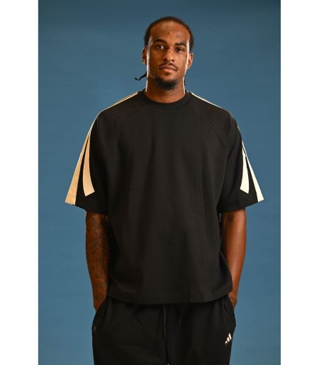 חולצה אופנתי-כדורסל ADIDAS שחור בוגרים 2025-26