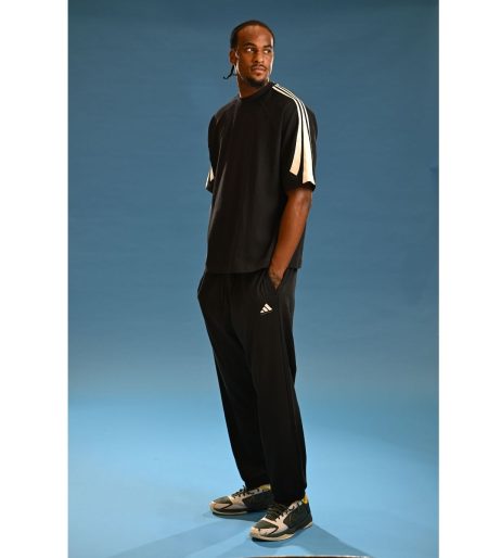 מכנס ארוך אופנתי-כדורסל ADIDAS שחור בוגרים 2025-26