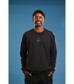 סווטשירט ללא כובע כותנה ADIDAS שחור בוגרים 2025-26